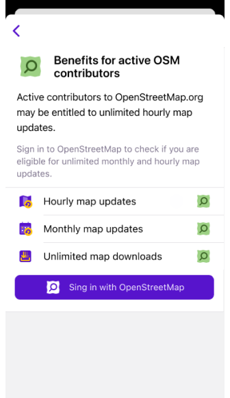 OsmAnd Live للمساهمين في الخرائط
