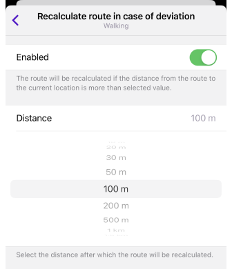 إعدادات الملاحة iOS