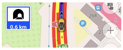Widgets de alerta de ejemplo de túnel