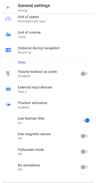 Ajustes Generales de Perfiles Otros Android