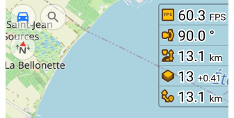 Widgets de position de la caméra