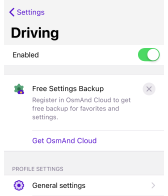 Actions des favoris iOS