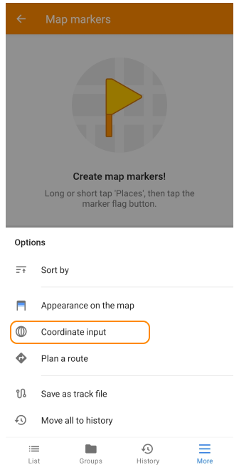 Come trovare l&#39;inserimento coordinate