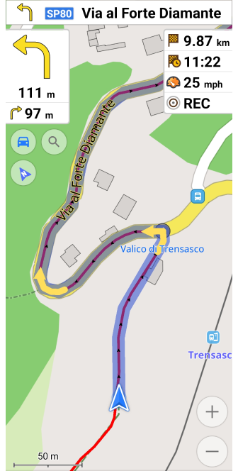 Impostazioni di navigazione Android