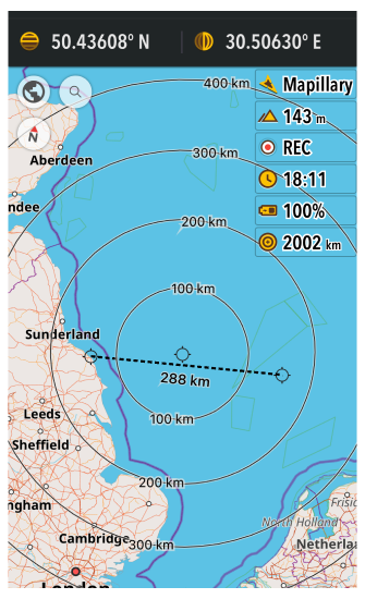 Voorbeeld schermconfiguratie iOS