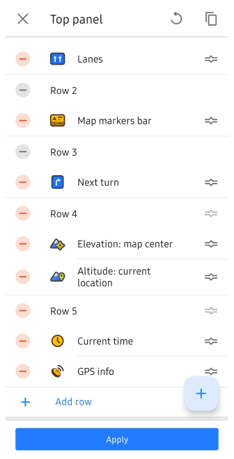Menu Scherm configureren