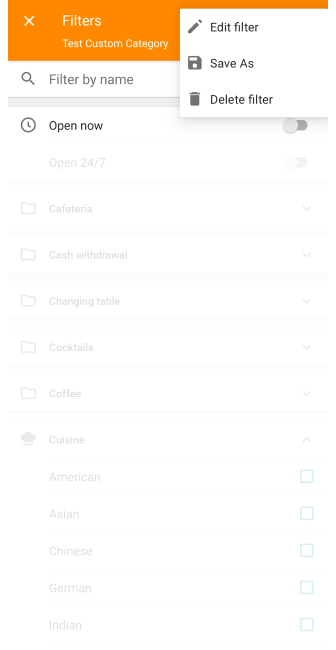 Aangepaste POI verwijderen Android