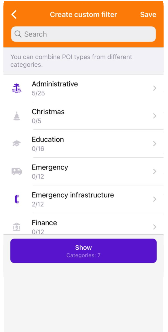 Aangepaste POI iOS