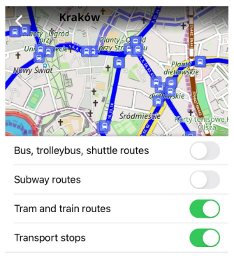 Laag Openbaar Vervoer iOS