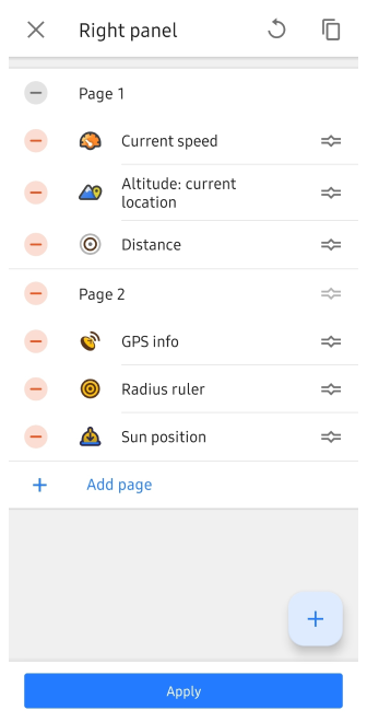 Página do widget