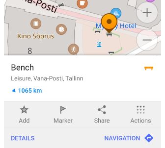 Контекстне меню профілю Android
