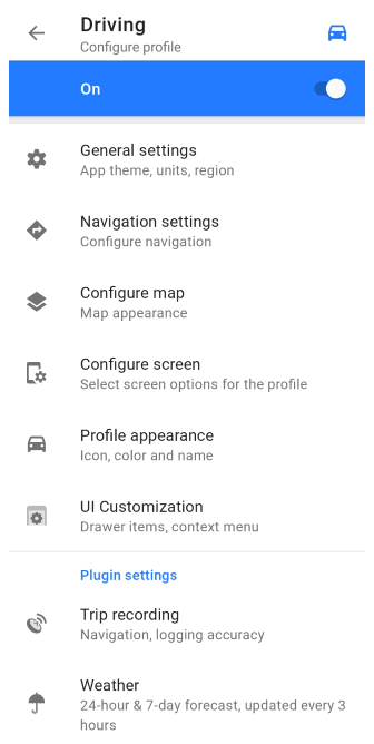 Налаштування профілів Android