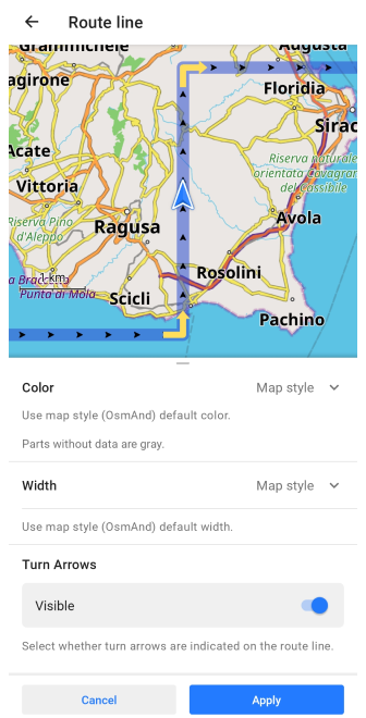 Навігаційний маршрут Android