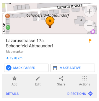 إجراء علامة مرور أندرويد