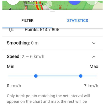 أرقام سرعة فلتر GPS أندرويد