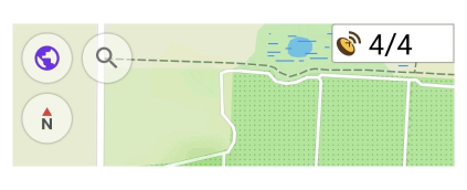 معلومات GPS عنصر واجهة المستخدم أندرويد