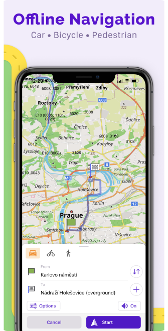 الملاحة دون اتصال iOS