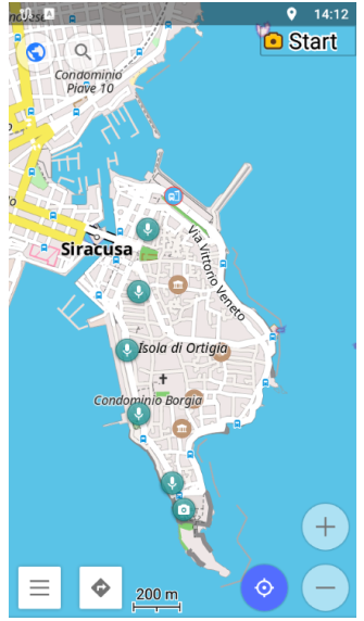 الملاحظات على الخريطة