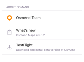 قائمة الخرائط iOS