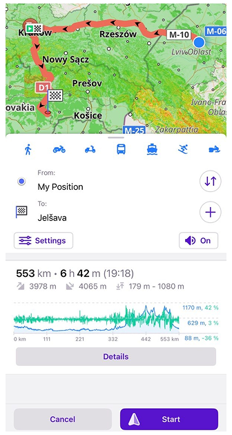 Navigation screen iOS