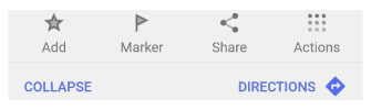 Aktionen-Menü Android