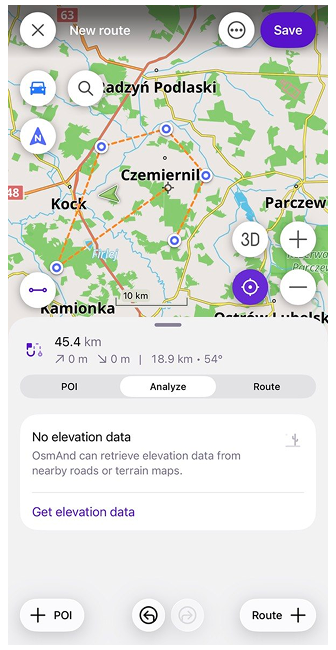Höhendaten iOS