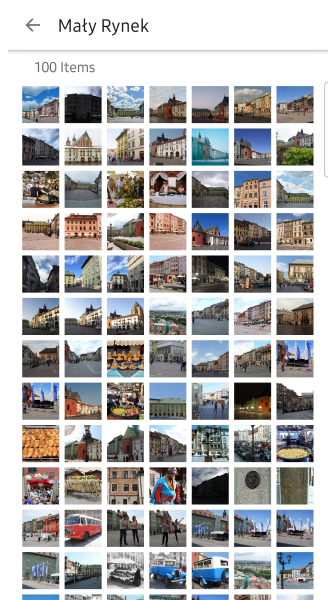 Galerie-Menü Android