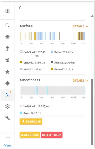 OsmAnd Web Track verwalten