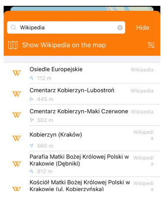 Wikipedia-Kategorie auf iOS