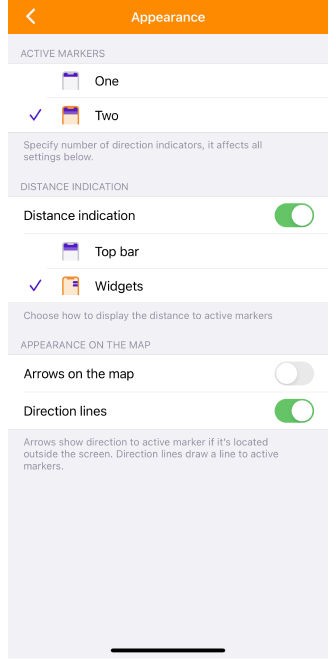 Kartenmarkierungen Darstellung iOS