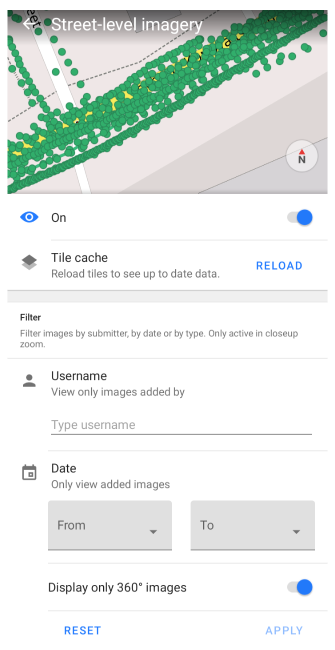 Mapillary-Filter