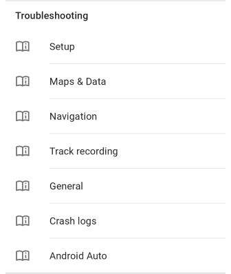 Offline-Hilfe Android Screenshot