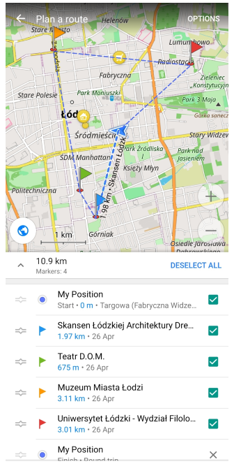 Alternative Markierungssortierung Android 4