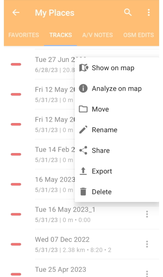 Mis Lugares con rutas en Android