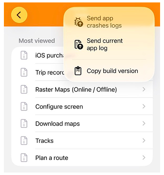 Enviar registros de fallos desde iOS