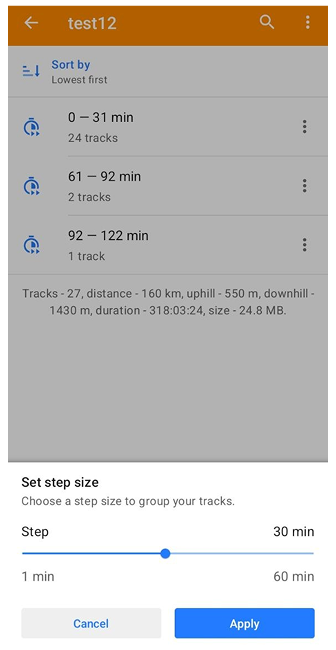 Gestión de Carpetas Inteligentes en Mis lugares Android