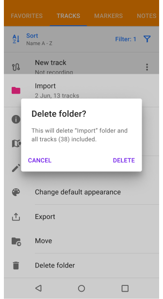 Mis Lugares con rutas en Android