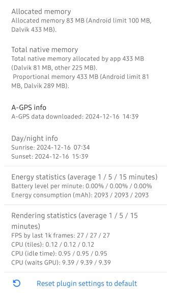 Développement Paramètres Android