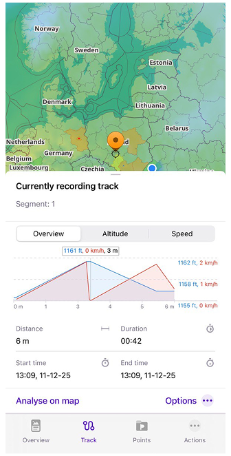 Terminer l'enregistrement sur iOS