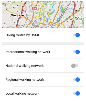 Classes d'itinéraires