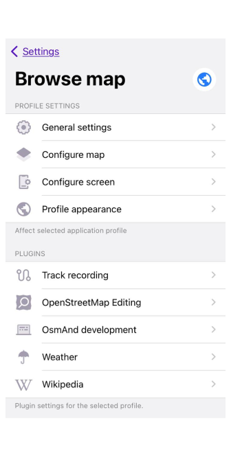 Impostazioni plugin iOS 2