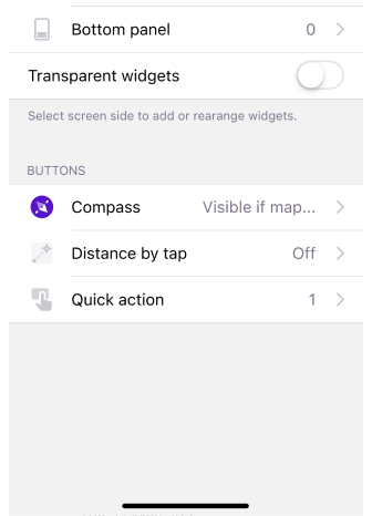 Menu Configura schermo