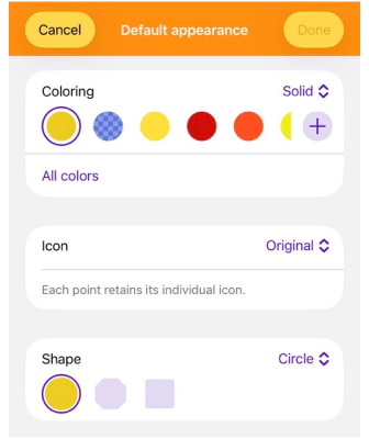 Azioni Preferiti iOS