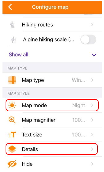 Abilita modalità Notte e Illuminazione in iOS