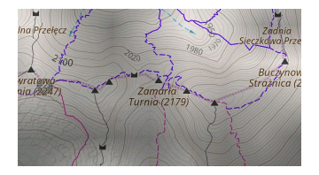 Mappa percorsi - escursionismo alpino