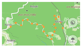 Mappa percorsi - Percorsi per moto da cross