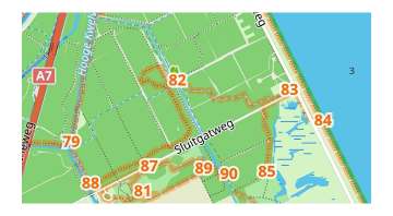 Mappa percorsi - reti di nodi escursionistici