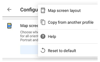 Layout Schermata Mappa