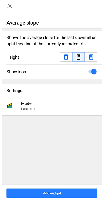 Gemiddelde Helling Android