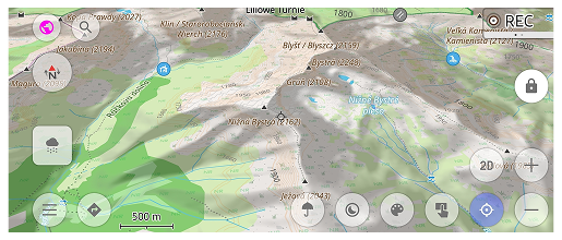 Siatka dla przycisków pozioma Android